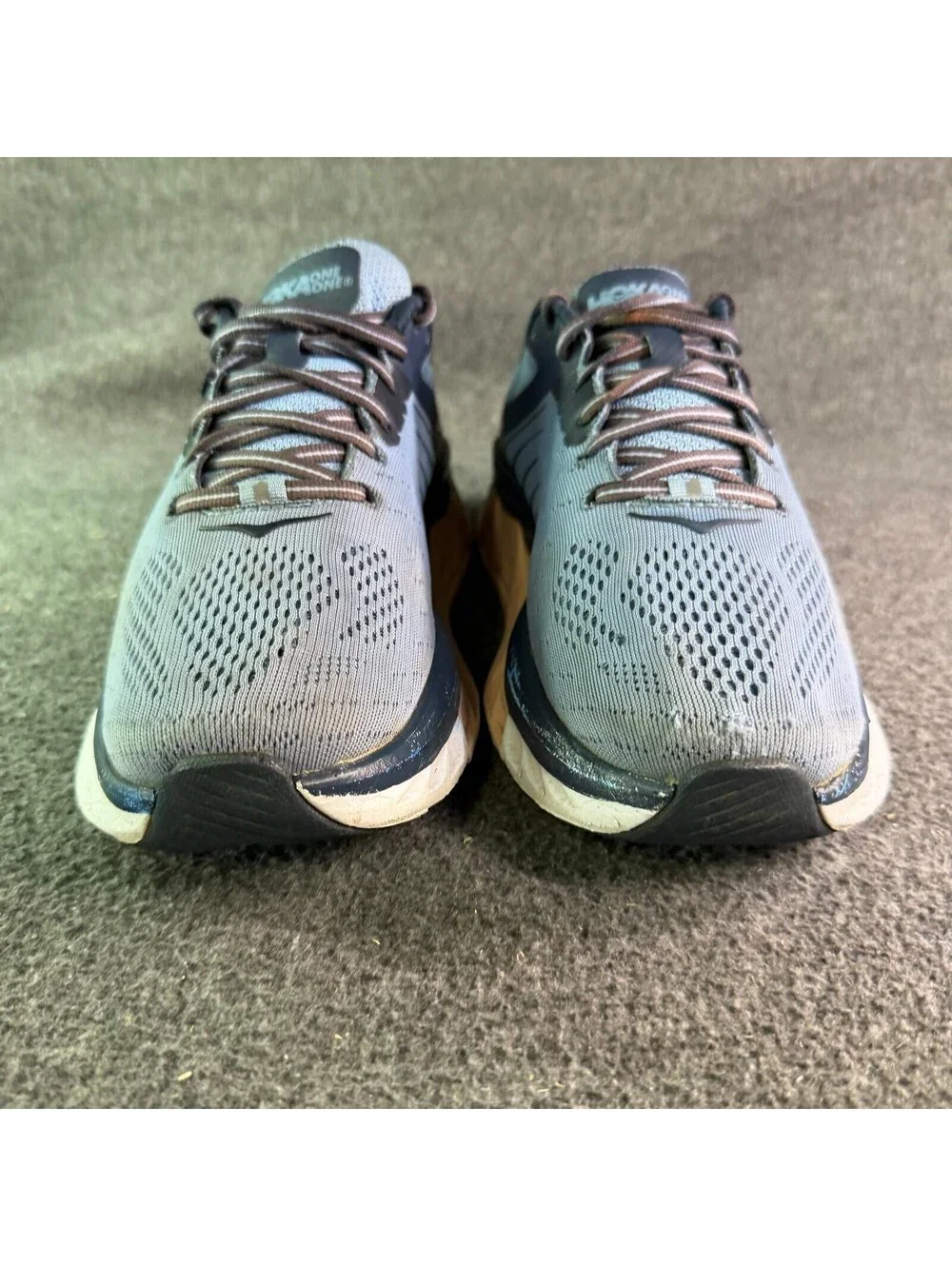 Hoka One One Arahi 3 Shoes Womens Size 8W Blue Peach Running Sneakers Athletic